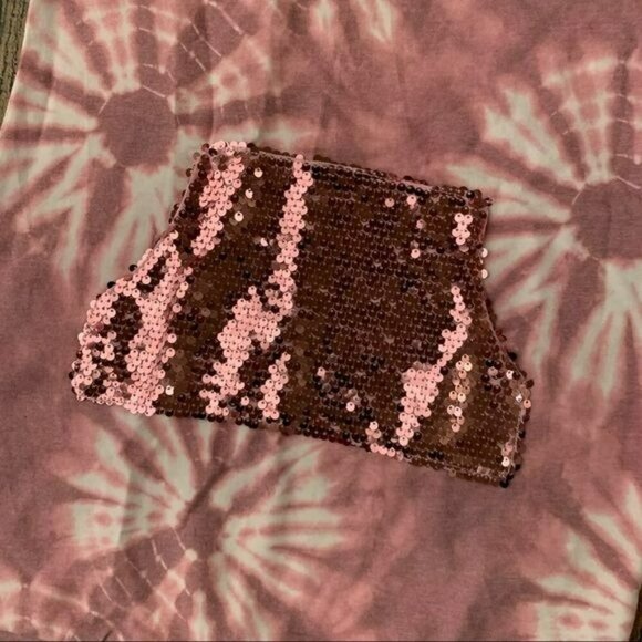 Belle du jour girls pink tie dye sequin butterfly long sleeve hoodie dress - M - Picture 8 of 9